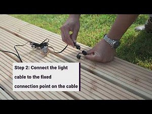 Garden Lights | How to install 12 volt decklights with the Fixed cable system