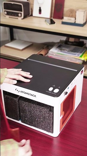 ASMR Unboxing with AtomStack P1!Check out this mini & portable DIY tool. #ASMR #Unboxing #AtomStack