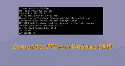 comandos FTP Windows - El Taller del Bit