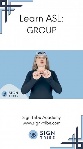 3.2K views · 84 reactions | 蘭 Learn how to sign "GROUP" in American...