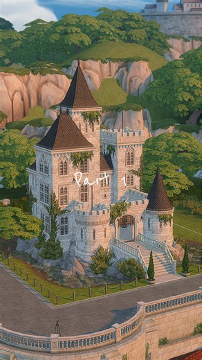 Another castle 🏰✨ because you like them and I like them 🥰 This time I managed to squeeze everything into 3 parts instead of 4 🥹 Come back soon to see the inside in parts 2 & 3 🧸 No CC ✨ Find this build on the gallery, EA id : LaurenGeorgiaa 🫶🏻 @The Sims #stopmotion #castle #sims4 #simsbuild #thesims4