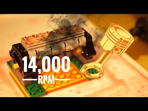 Lego Engine 14,000RPM Breakdown (Inline 4)