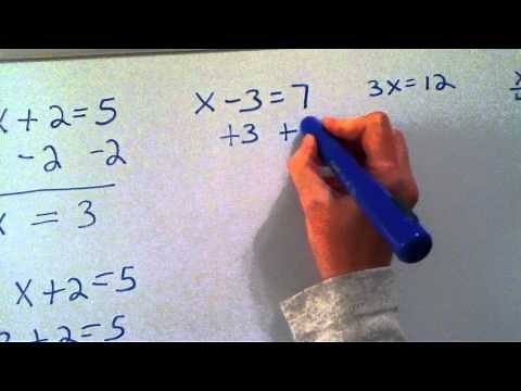 Basic Algebra Equations Solved - Part I