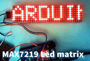CONTROL LED MATRIX MAX7219 WITH ARDUINO - Visuino - Visual Development for Arduino