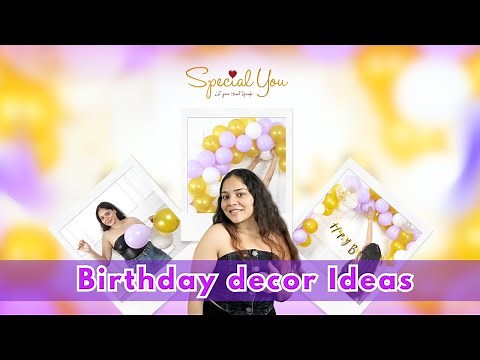 Birthday decor Ideas| Birthday decoration| Easy Birthday Setup at home