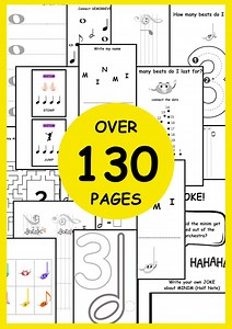 Music Worksheets - NOTE VALUES - Fun Music Lesson Activities for Kids - Printable PDF - Etsy