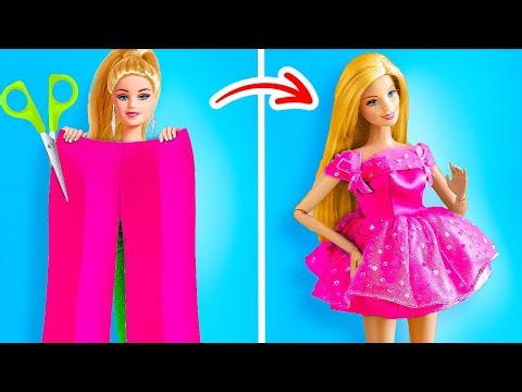 शानदार बार्बी डॉल फैशन और कपड़े ठीक करना || 123 GO! Hacks के कूल गर्ली आइडियाज़