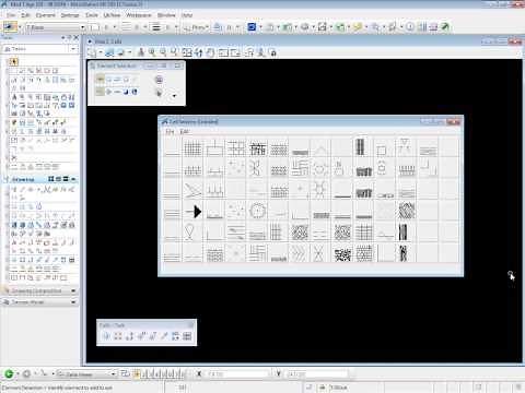 Intermediate Bentley Microstation V8i Tutorial | Using the Cell Selector