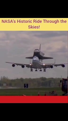 Reel: In April 2012, the legendary Space Shuttle Enterprise took its final journey — not into space, but through the skies of America! 🛫 Carried on top of a Boeing 747 Shuttle Carrier Aircraft, this incredible scene turned heads as Enterprise flew from Washington D.C. to New York City. Crowds below watched in awe as the shuttle — which had helped pave the way for future space missions — made its grand arrival at JFK Airport. Today, you can find it proudly displayed at the Intrepid Sea, Air & Sp