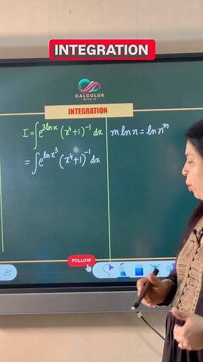 Integration problem using logarithm📚📚⭐️⭐️⭐️⭐️🤩🤩 #maths #mathematics #mathreels #calculuswithij #calculus #integration #integrals #education #fbreels2025ツ #mathreels | Concepts by Indervir Jolly