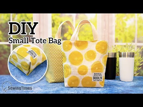 【4K】 DIY Super Simple Small Tote Bag | Easy Bag Making Tutorial for Beginner [sewingtimes]