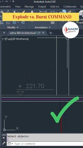 Burst command: How to explode blocks & keep the attributes in AutoCAD
