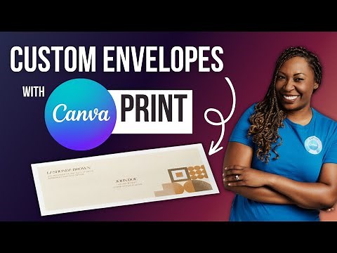 Create AND PRINT Custom Envelopes with Canva Print