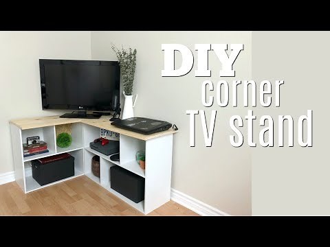 DIY Corner TV Stand