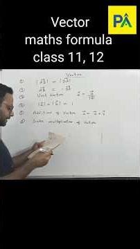 Vector Maths formulas class 11 | Class 12 #shorts