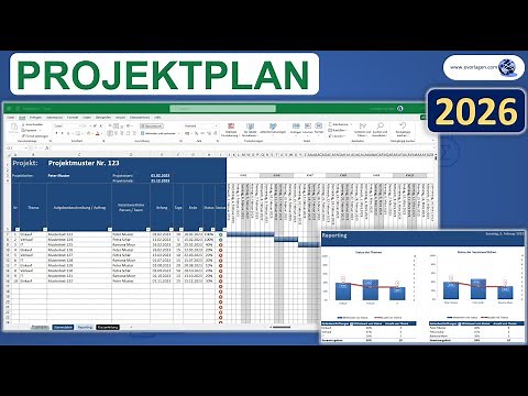 Projektplan Excel Vorlage Tutorial Anleitung