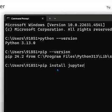 How to Install Jupyter Notebook in Windows 11 Using cmd?