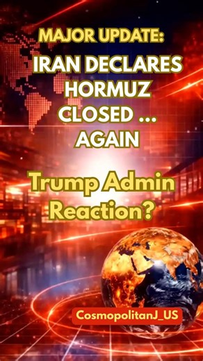 Iran Closed Hormuz Again? -Trump Reacts