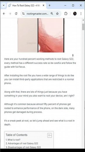 Root Your Galaxy S22 in 10 Minutes or Less #shorts