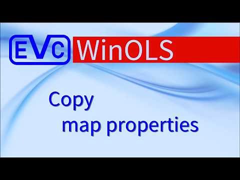 WinOLS: Copy map properties