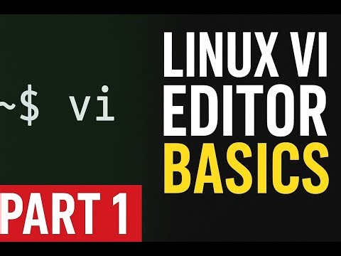 24 Linux vi Editor Tutorial (Part 1) | Beginner’s Guide to vi Commands