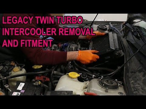 Subaru Legacy Twin Turbo Intercooler Removal and Fitment How-to