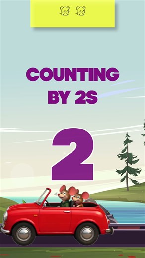 Counting by 2s 🚗🐭 | Skip Counting for Kids