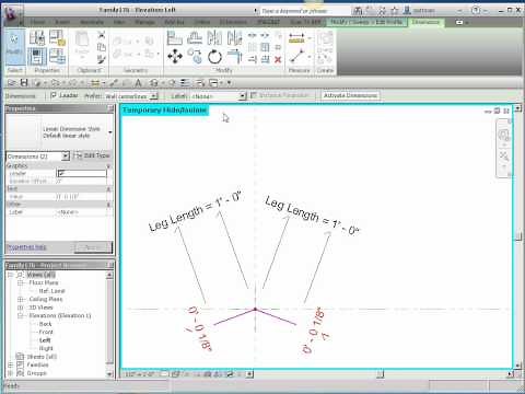 Revit: How to Build a Component with an Angle Control