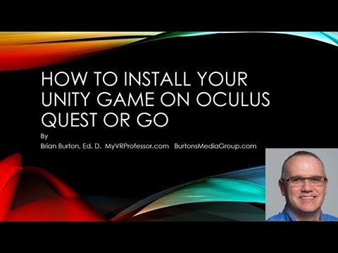 How to Install and Export a Unity Project to Oculus Quest or Oculus Go