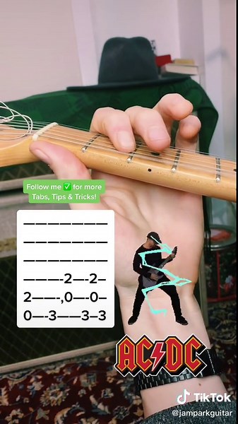 AC/DC TNT Guitar Riff Tutorial for Beginners