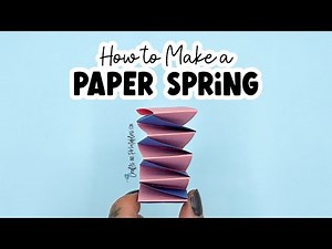 How to Make a Paper Spring