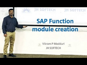 SAP Function module creation