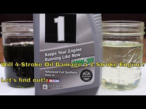 Will 4-stroke oil damage a 2-stroke engine? Let's find out!