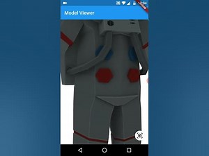 3D model viewer in flutter