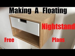 Making A Floating Nightstand | Free Plans | DIY | How to