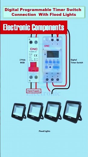 Digital Programmable Timer Switch Connection with #shots