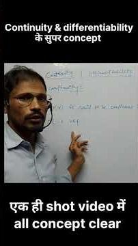 Continuity & Differentiability Class 12 Maths | NCERT Complete Chapter | CBSE Board | IIT-JEE | CUET