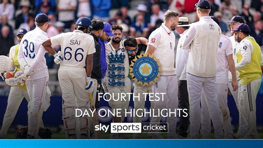 England vs India: Fourth Test, day one highlights