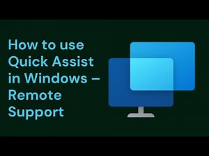 How to use Quick Assist in Windows | Microsoft Remote Desktop App