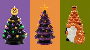 Vintage ceramic Halloween trees are all the rage this season