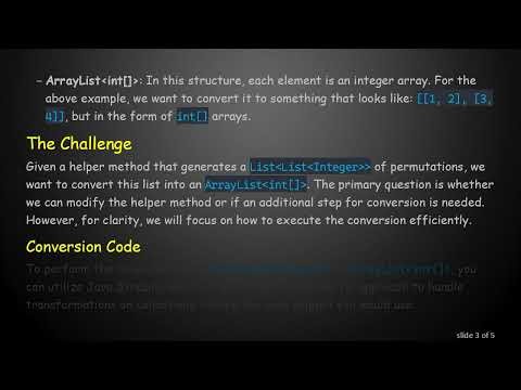 Converting List List Integer to ArrayList int[] in Java