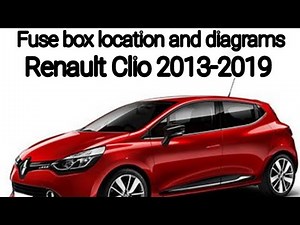 Where to find the fuse boxes of the Renault Clio.
