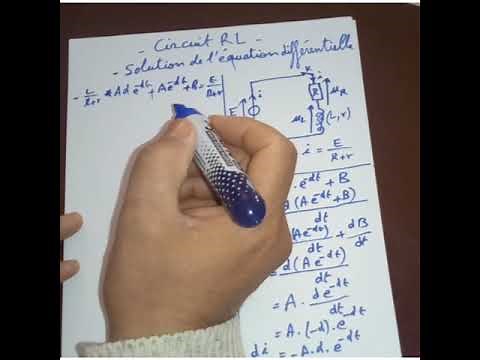 2 bac - Circuit RL : Solution de l'équation différentielle