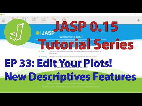 JASP 0.15 Tutorial: Edit Your Plots! Plus New Descriptive Stats Features (Episode 33)