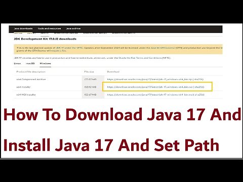 How To Download Java 17 And Install Java 17 And Set Path