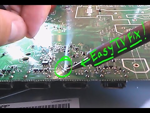 How to fix lcd lines on Sharp tv screen, hdmi video board repair