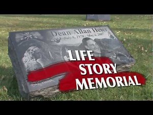 Photo Engraved Life Story Memorial Grave Markers