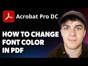 How to Change Font Color in PDF Using Adobe Acrobat Pro DC [2025 Full Guide]