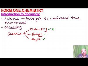 INTRODUCTION TO CHEMISTRY FORM 1 LESSON 1