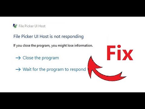 File Picker UI Host is not Responding (Fix)